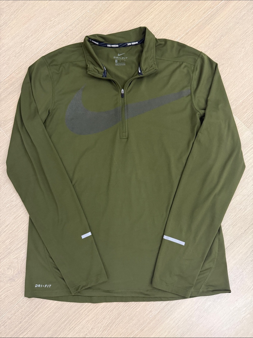 Men’s Nike Olive Green Half-Zip Performance Pullover